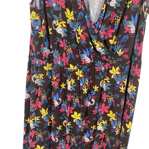 Modcloth Whimsical Lemur Print Dress Sz 3X - Picture 7 of 9